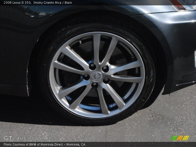 Smoky Granite Mica / Black 2008 Lexus IS 350