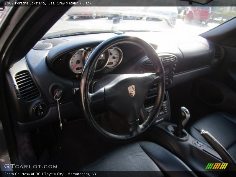 Seal Grey Metallic / Black 2002 Porsche Boxster S