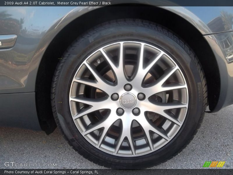 Meteor Grey Pearl Effect / Black 2009 Audi A4 2.0T Cabriolet