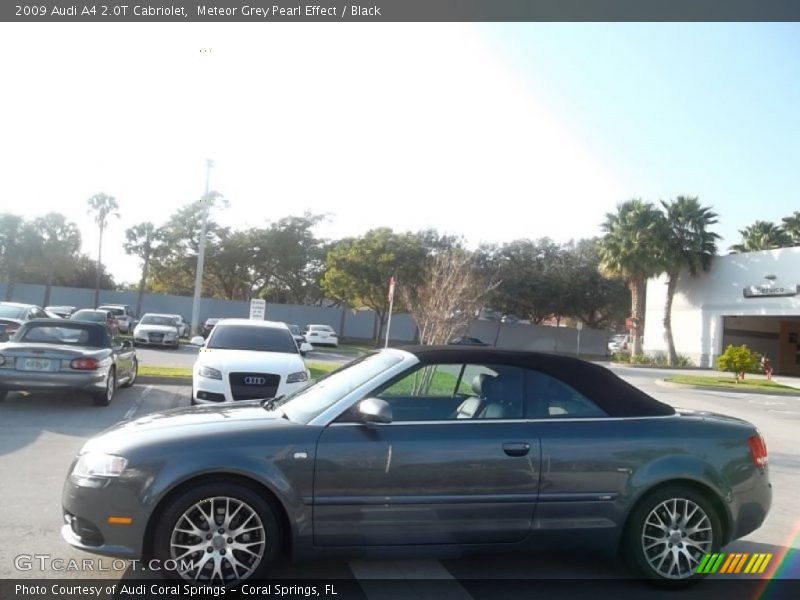 Meteor Grey Pearl Effect / Black 2009 Audi A4 2.0T Cabriolet