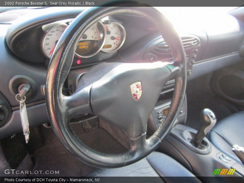 Seal Grey Metallic / Black 2002 Porsche Boxster S