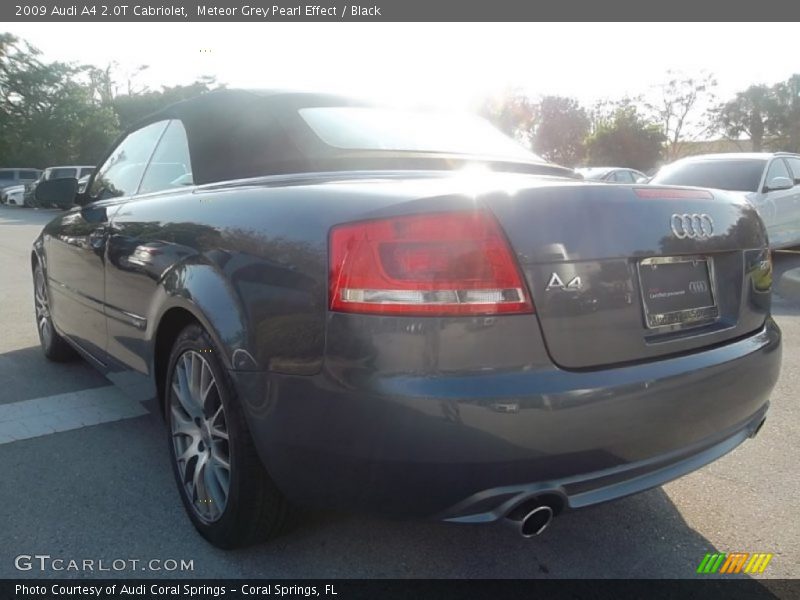 Meteor Grey Pearl Effect / Black 2009 Audi A4 2.0T Cabriolet