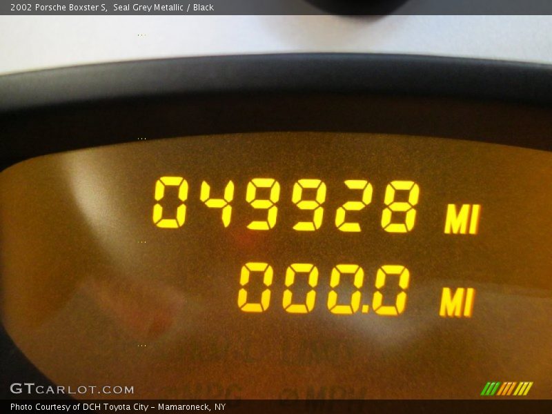 Seal Grey Metallic / Black 2002 Porsche Boxster S