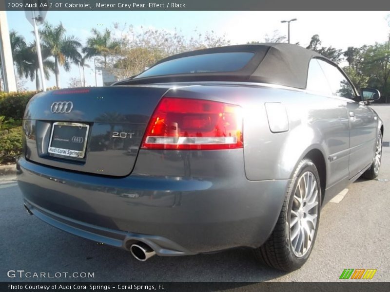 Meteor Grey Pearl Effect / Black 2009 Audi A4 2.0T Cabriolet