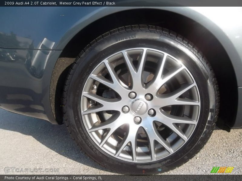 Meteor Grey Pearl Effect / Black 2009 Audi A4 2.0T Cabriolet