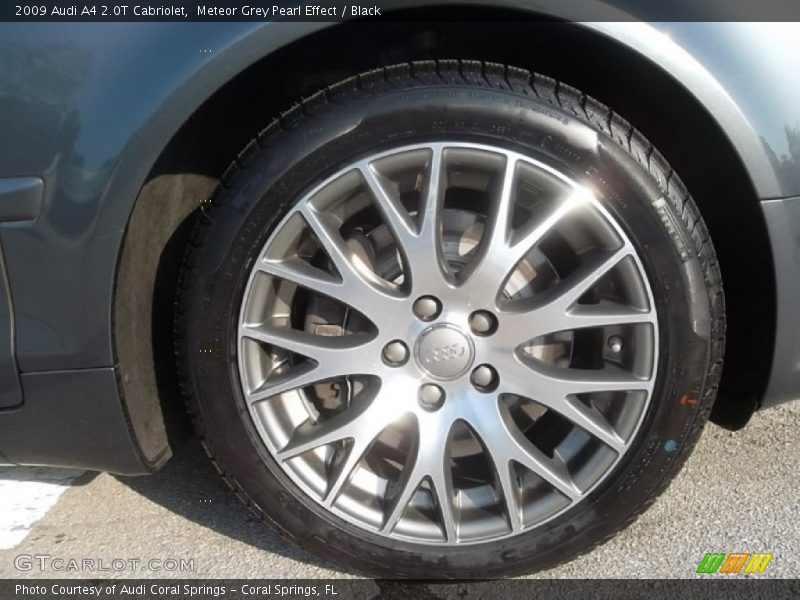Meteor Grey Pearl Effect / Black 2009 Audi A4 2.0T Cabriolet