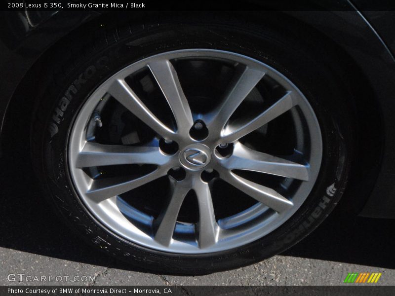 Smoky Granite Mica / Black 2008 Lexus IS 350