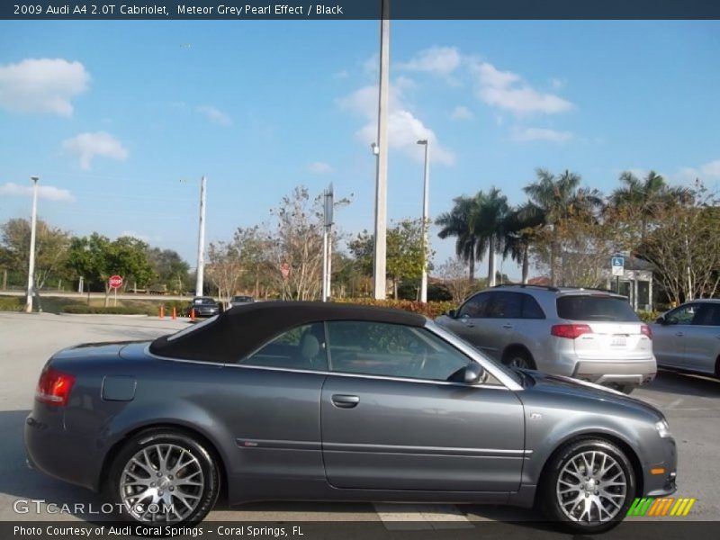 Meteor Grey Pearl Effect / Black 2009 Audi A4 2.0T Cabriolet