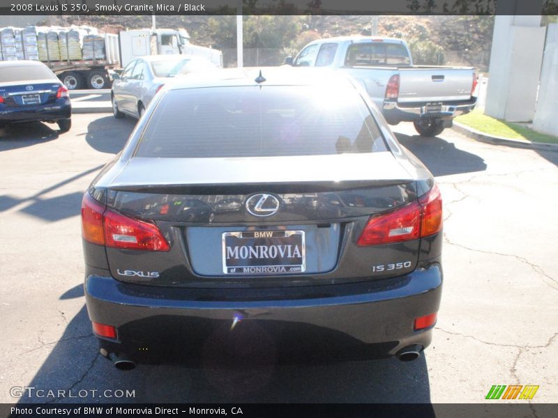 Smoky Granite Mica / Black 2008 Lexus IS 350