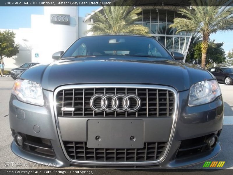 Meteor Grey Pearl Effect / Black 2009 Audi A4 2.0T Cabriolet