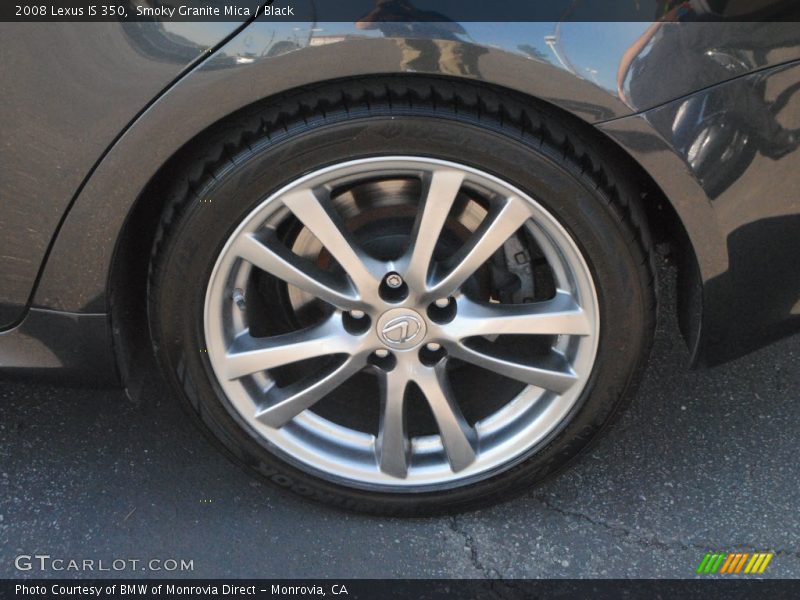 Smoky Granite Mica / Black 2008 Lexus IS 350