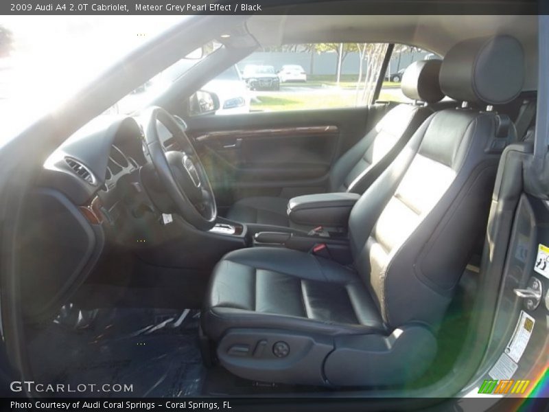 Meteor Grey Pearl Effect / Black 2009 Audi A4 2.0T Cabriolet
