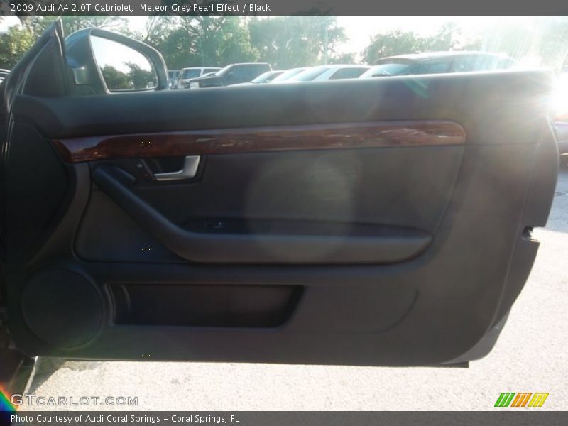 Meteor Grey Pearl Effect / Black 2009 Audi A4 2.0T Cabriolet
