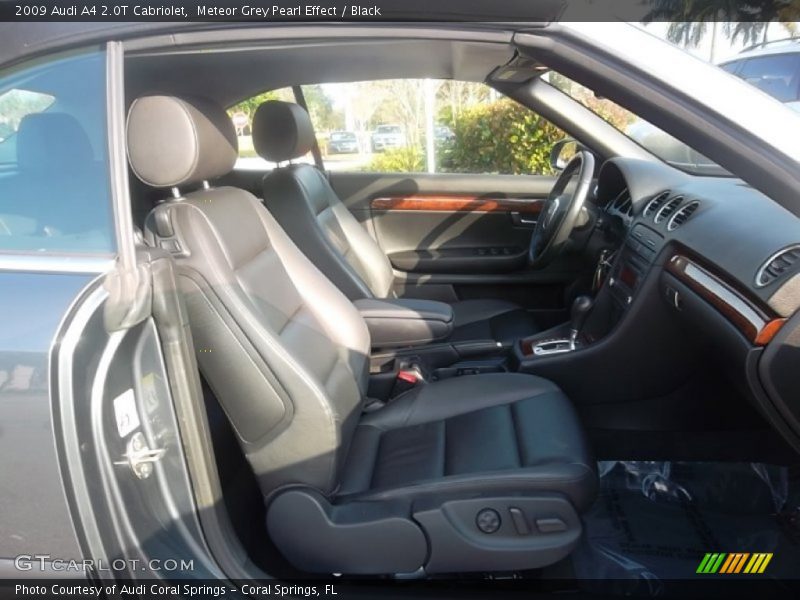 Meteor Grey Pearl Effect / Black 2009 Audi A4 2.0T Cabriolet