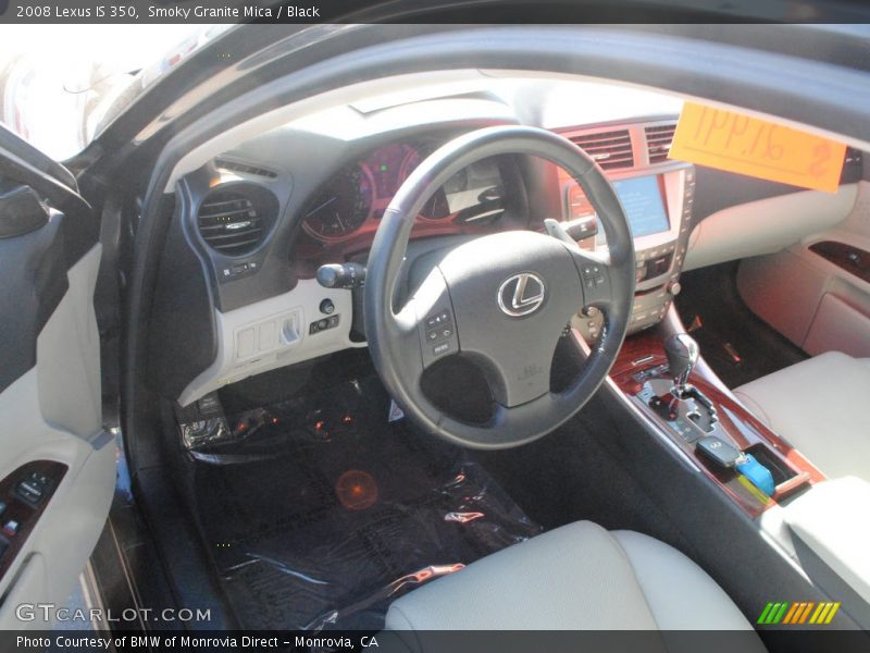Smoky Granite Mica / Black 2008 Lexus IS 350