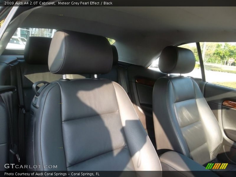 Meteor Grey Pearl Effect / Black 2009 Audi A4 2.0T Cabriolet