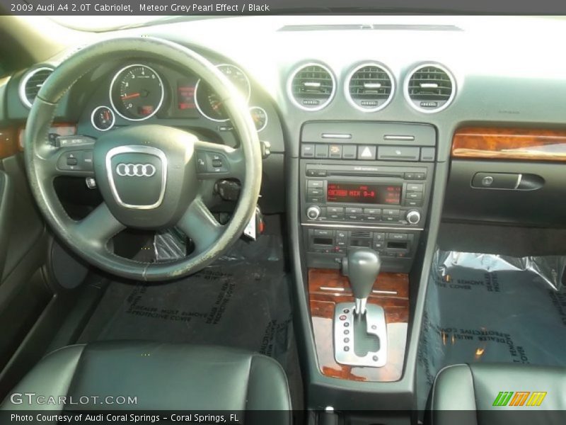 Meteor Grey Pearl Effect / Black 2009 Audi A4 2.0T Cabriolet