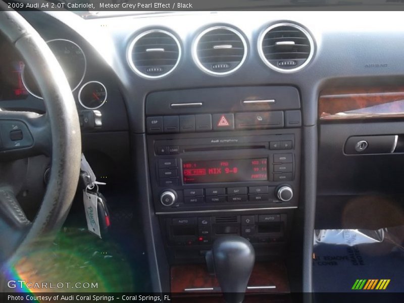 Meteor Grey Pearl Effect / Black 2009 Audi A4 2.0T Cabriolet