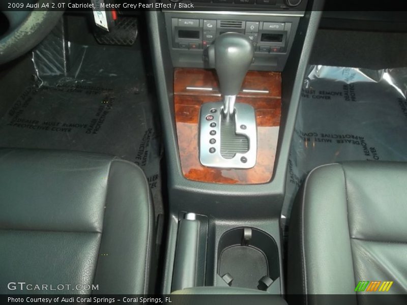 Meteor Grey Pearl Effect / Black 2009 Audi A4 2.0T Cabriolet