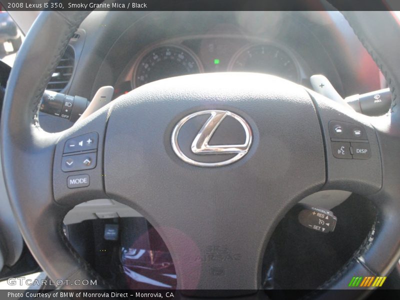 Smoky Granite Mica / Black 2008 Lexus IS 350