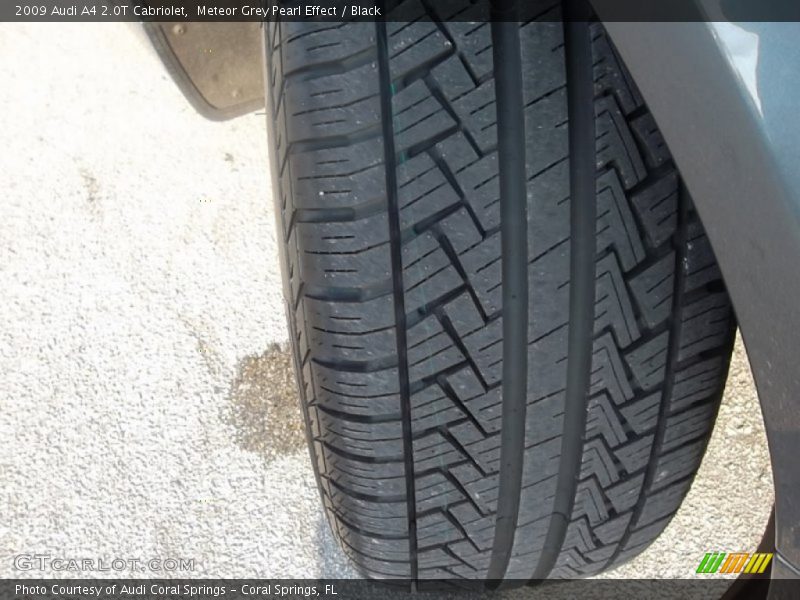 Meteor Grey Pearl Effect / Black 2009 Audi A4 2.0T Cabriolet