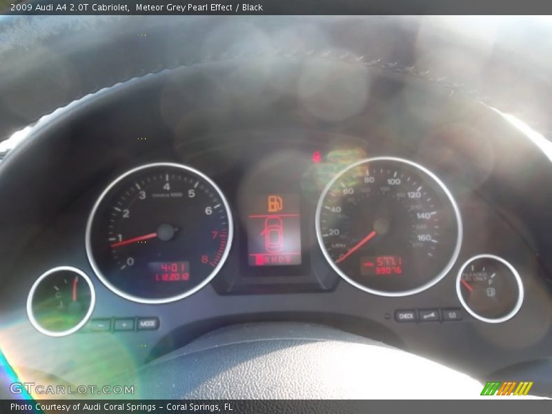 Meteor Grey Pearl Effect / Black 2009 Audi A4 2.0T Cabriolet