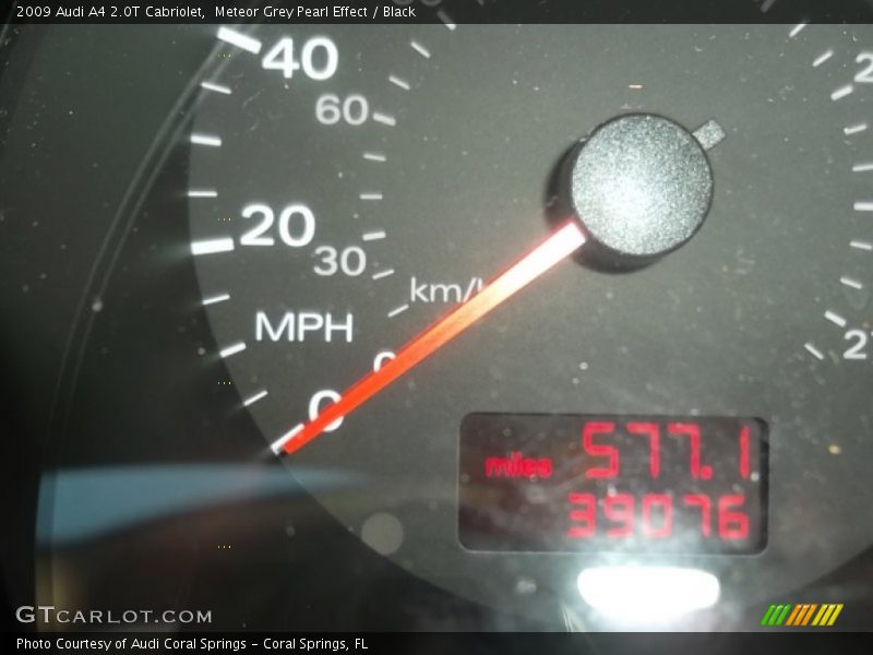 Meteor Grey Pearl Effect / Black 2009 Audi A4 2.0T Cabriolet