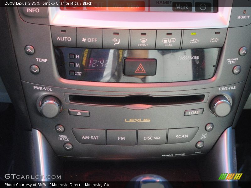 Smoky Granite Mica / Black 2008 Lexus IS 350