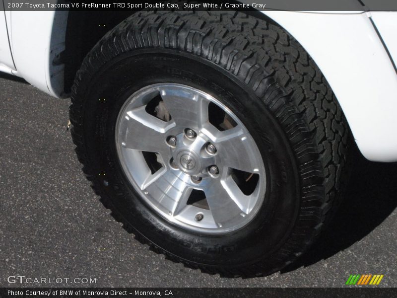 Super White / Graphite Gray 2007 Toyota Tacoma V6 PreRunner TRD Sport Double Cab