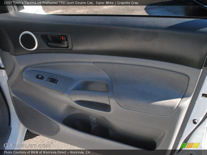 Super White / Graphite Gray 2007 Toyota Tacoma V6 PreRunner TRD Sport Double Cab