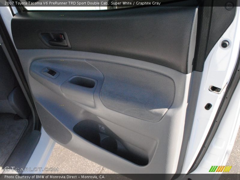 Super White / Graphite Gray 2007 Toyota Tacoma V6 PreRunner TRD Sport Double Cab