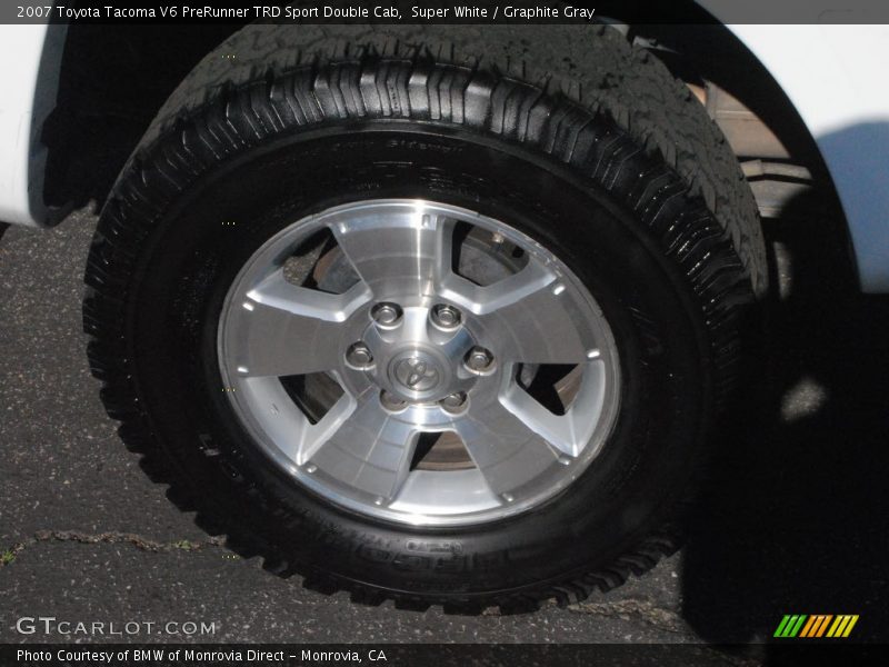 Super White / Graphite Gray 2007 Toyota Tacoma V6 PreRunner TRD Sport Double Cab