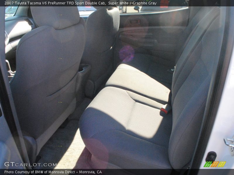 Super White / Graphite Gray 2007 Toyota Tacoma V6 PreRunner TRD Sport Double Cab