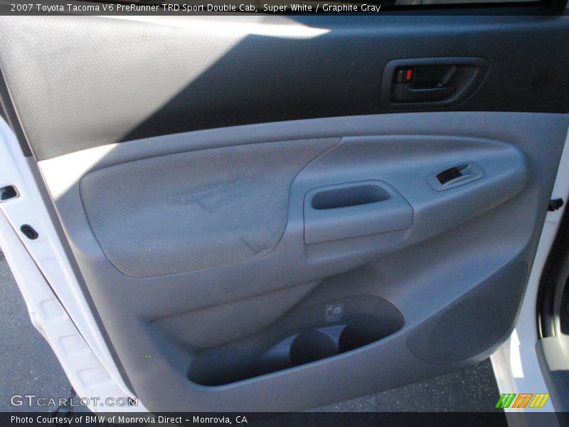 Super White / Graphite Gray 2007 Toyota Tacoma V6 PreRunner TRD Sport Double Cab