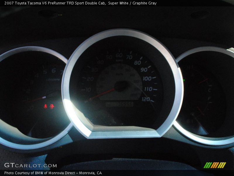 Super White / Graphite Gray 2007 Toyota Tacoma V6 PreRunner TRD Sport Double Cab