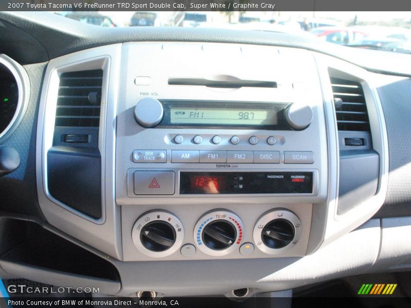 Super White / Graphite Gray 2007 Toyota Tacoma V6 PreRunner TRD Sport Double Cab