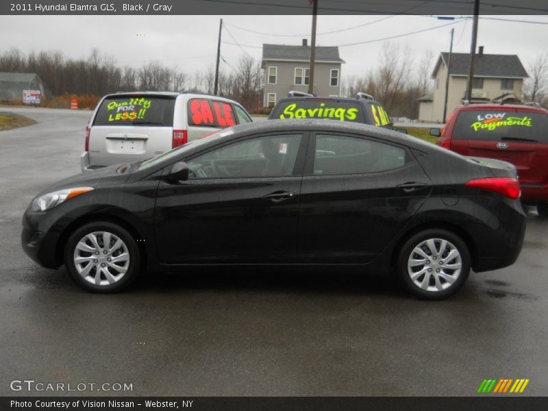 Black / Gray 2011 Hyundai Elantra GLS