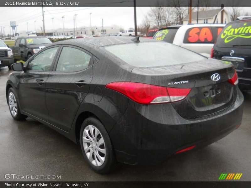 Black / Gray 2011 Hyundai Elantra GLS