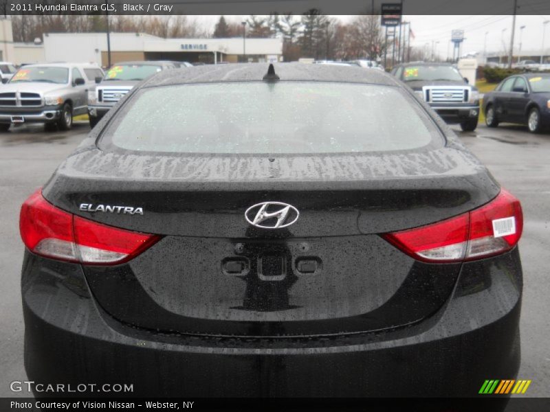 Black / Gray 2011 Hyundai Elantra GLS