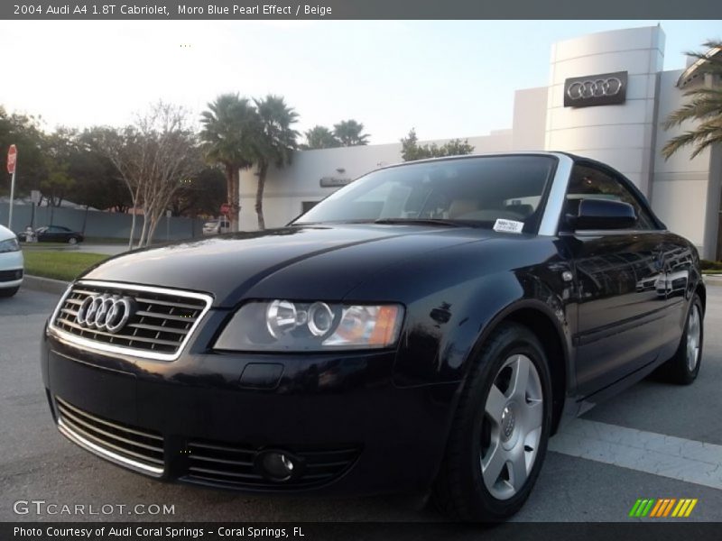 Moro Blue Pearl Effect / Beige 2004 Audi A4 1.8T Cabriolet