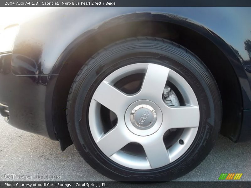Moro Blue Pearl Effect / Beige 2004 Audi A4 1.8T Cabriolet