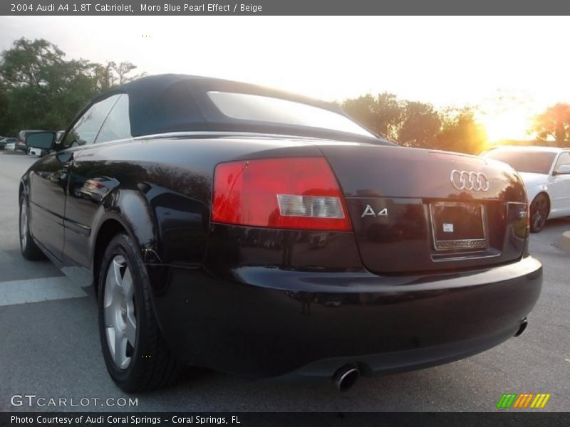Moro Blue Pearl Effect / Beige 2004 Audi A4 1.8T Cabriolet