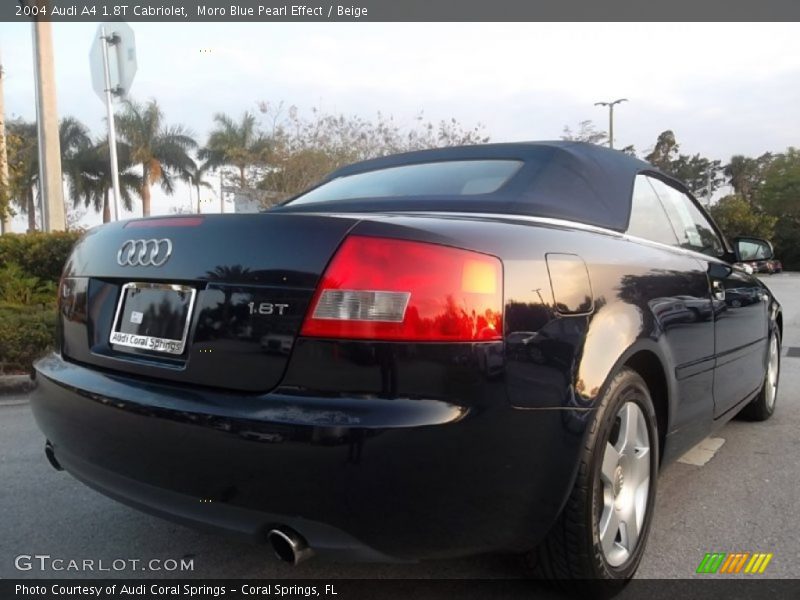 Moro Blue Pearl Effect / Beige 2004 Audi A4 1.8T Cabriolet