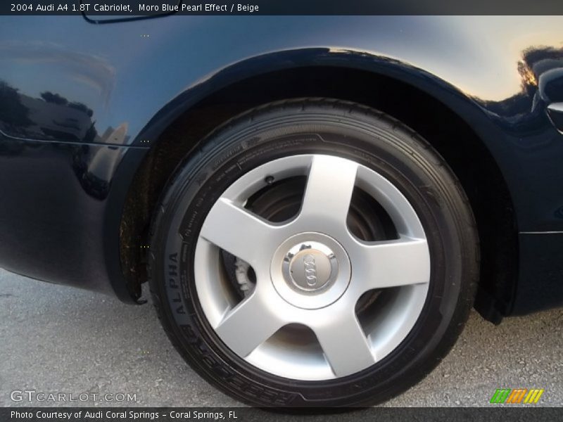 Moro Blue Pearl Effect / Beige 2004 Audi A4 1.8T Cabriolet