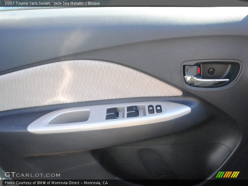 Jade Sea Metallic / Bisque 2007 Toyota Yaris Sedan