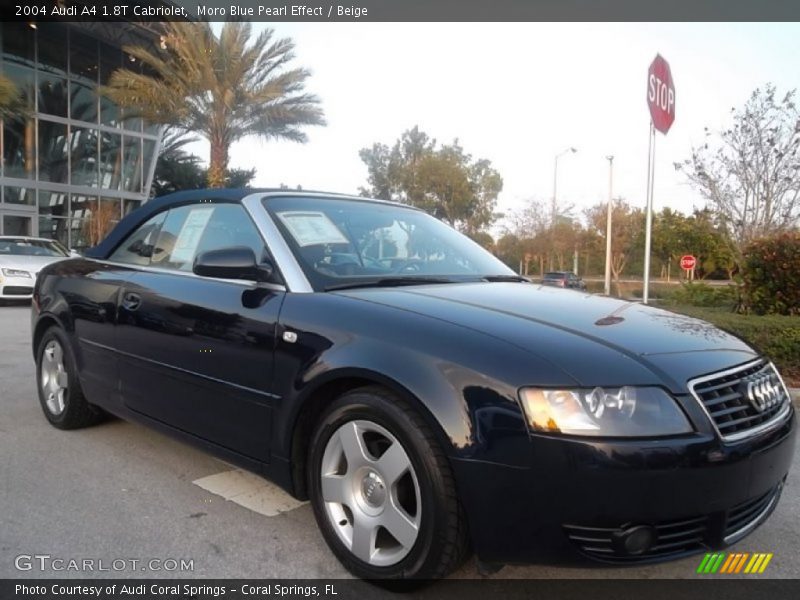Moro Blue Pearl Effect / Beige 2004 Audi A4 1.8T Cabriolet