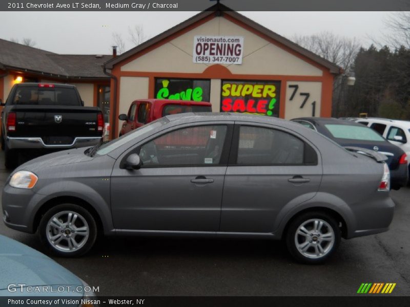 Medium Gray / Charcoal 2011 Chevrolet Aveo LT Sedan