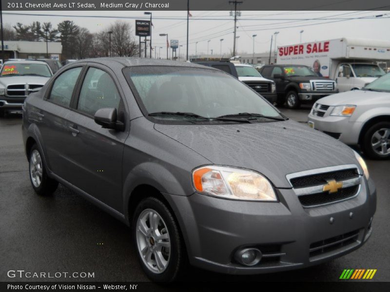 Medium Gray / Charcoal 2011 Chevrolet Aveo LT Sedan