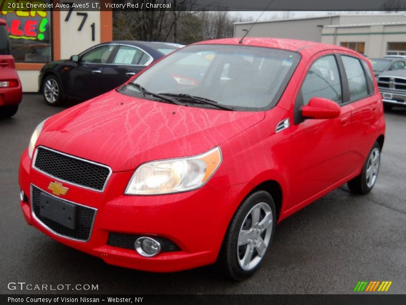 Victory Red / Charcoal 2011 Chevrolet Aveo Aveo5 LT