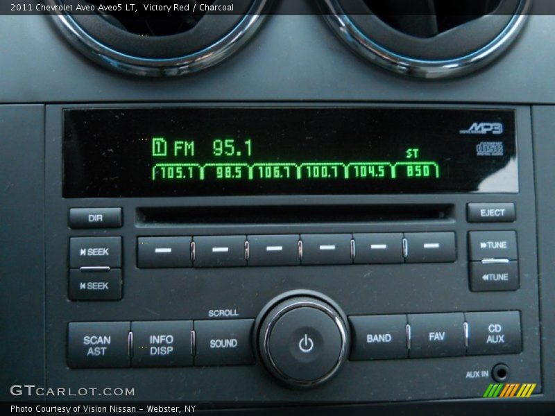 Victory Red / Charcoal 2011 Chevrolet Aveo Aveo5 LT